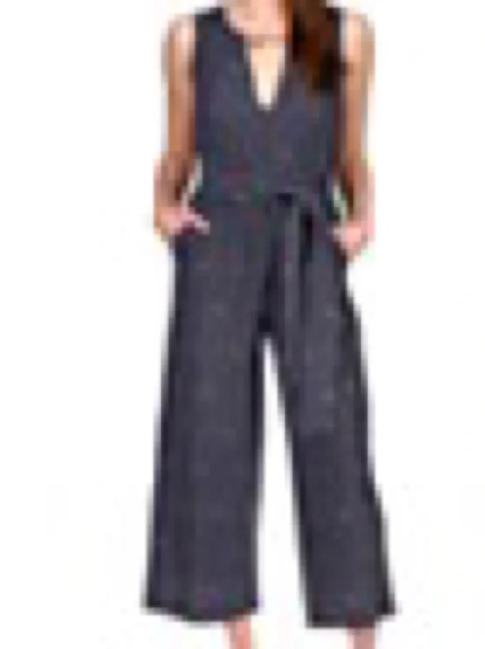Michael Kors Striped Sleeveless Chain-trim jumpsuit